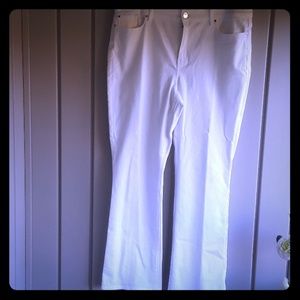 Chico's The Platinum Barely Boot white Denim 3